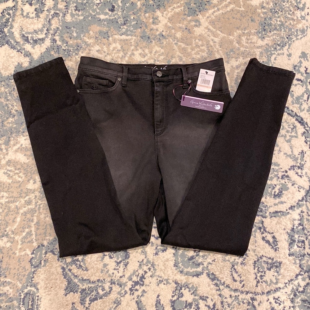 Black Skinny Jeans Gloria Vanderbilt Sz 12